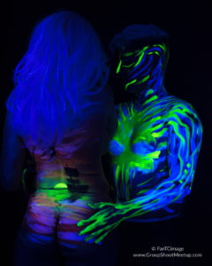 fluorescent paint photograaphy